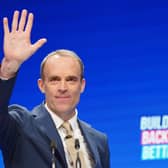 Lord Chancellor Dominic Raab during the Conservative Party Conference in Manchester.