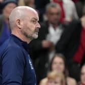 Scotland manager Steve Clarke looks on during the 2-0 defeat to Denmark at the Parken Stadium in Copenhagen. Claus Bech/PA Wire