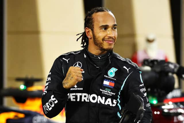 British driver Hamilton claimed a seventh world title in 2020, after winning 11 of the 17 races, and has a record number eight in his sights for the 2021 campaign. (Pic: Getty Images)