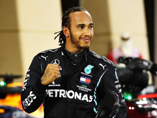 British driver Hamilton claimed a seventh world title in 2020, after winning 11 of the 17 races, and has a record number eight in his sights for the 2021 campaign. (Pic: Getty Images)