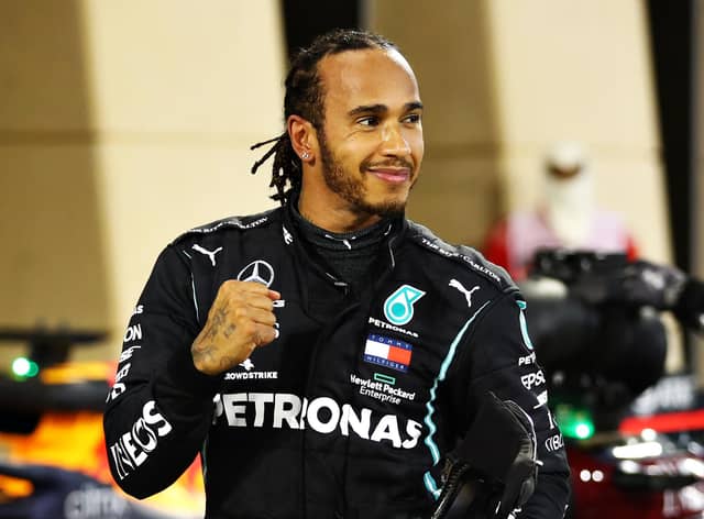 British driver Hamilton claimed a seventh world title in 2020, after winning 11 of the 17 races, and has a record number eight in his sights for the 2021 campaign. (Pic: Getty Images)