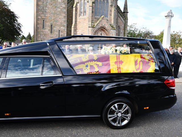 The cortege at the beginning of its journey (Pic: Michael Gillen)