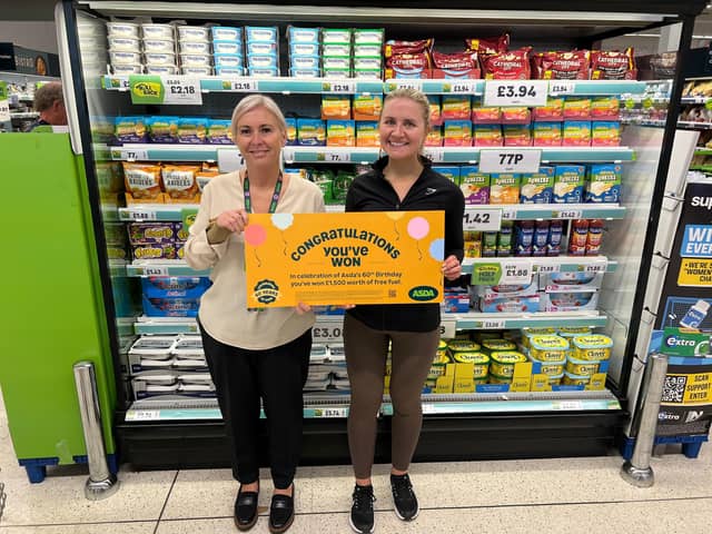 Gillian Dillon, Asda Ayr GSM and Jennifer Stevenson, Golden Ticket Winner