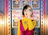 Rachael Maclean wearing ring and brooch from Tatty Devine collection