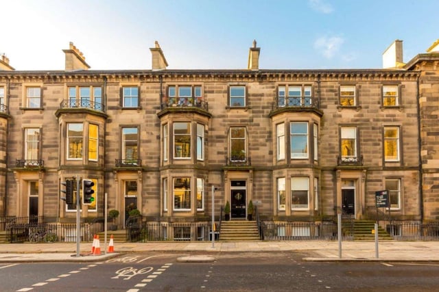 This four storey Victorian townhouse, including a self-contained two bedroom flat, is in the heart of Edinburgh's West End on Palmerston Place. It includes a west facing garden and large garage for two cars. The main accomodation has eight bedrooms and numerous period features. It doesn't come cheap though, at offers over £2.2 million.
