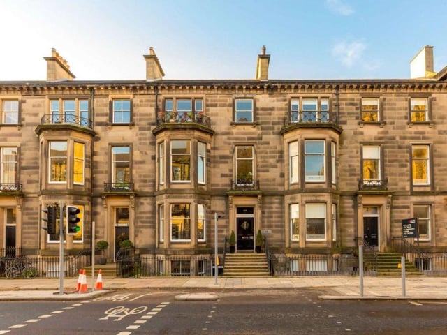 This four storey Victorian townhouse, including a self-contained two bedroom flat, is in the heart of Edinburgh's West End on Palmerston Place. It includes a west facing garden and large garage for two cars. The main accomodation has eight bedrooms and numerous period features. It doesn't come cheap though, at offers over £2.2 million.