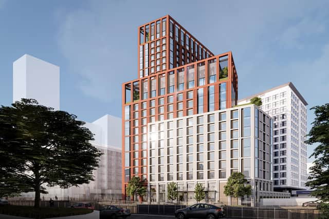 A newly released CGI of the proposed development in the Charing Cross area of Glasgow.
