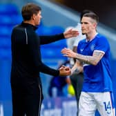 Steven Gerrard has confirmed Rangers have rejected a bid for Ryan Kent from Leeds United. Picture: SNS