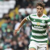 Celtic's Matt O'Riley is made up about being reunited with close pal and fomrer Fulham academy team-mate Moritz Jenz.(Photo by Craig Williamson / SNS Group)