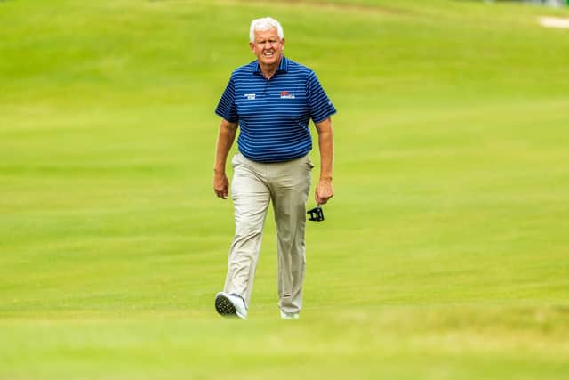 Colin Montgomerie walks up the fourth hole during the first round of the SAS Championship at Prestonwood Country Club INorth Carolina. Picture: Chris Keane/Getty Images