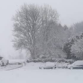 Heavy snow fell overnight in the Borders. This picture was taken in Lamancha. Picture: JPIMedia
