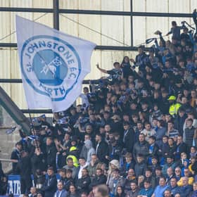 Dudee United took an impressive away crowd to McDiarmid Park, but St Johnstone fans (pictured) also turned out in force.  (Photo by Alan Harvey / SNS Group)