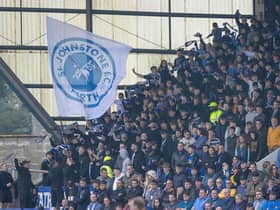 Dudee United took an impressive away crowd to McDiarmid Park, but St Johnstone fans (pictured) also turned out in force.  (Photo by Alan Harvey / SNS Group)