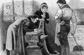 A couple from England get married in the famous blacksmith's shop at Gretna Green, taking advantage of Scotland's more relaxed marriage laws (Picture: Hulton Archive/Getty Images)