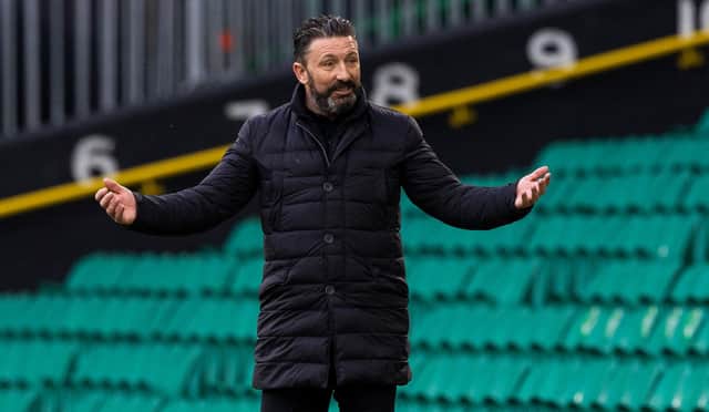 Aberdeen boss Derek McInnes saw his side defeated by Celtic on Saturday. Picture: SNS