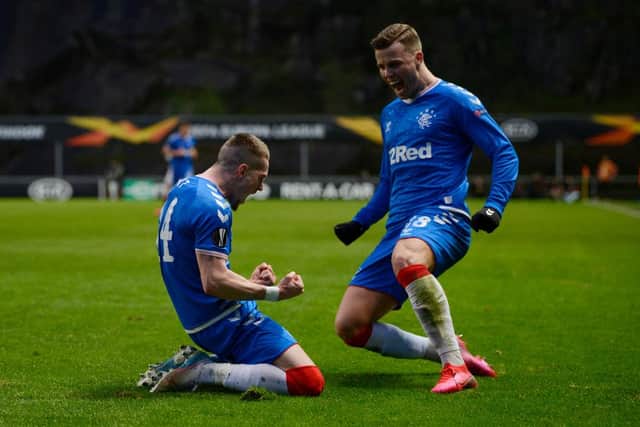 Ryan Kent sealed Rangers' place in the last 16 with his 61st minute strike (Getty Images)