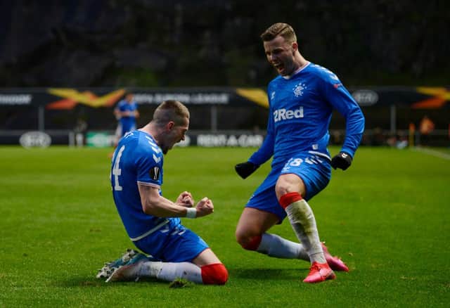 Ryan Kent sealed Rangers' place in the last 16 with his 61st minute strike (Getty Images)