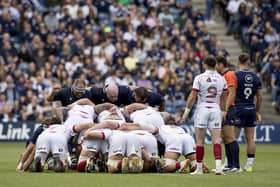 A general view of a scrum during Scotland's win over Georgia last weekend.