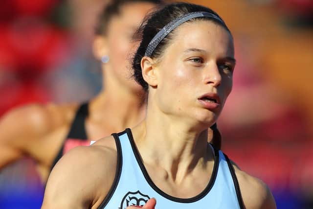 Zoey Clark competes in the women's 400m B Race