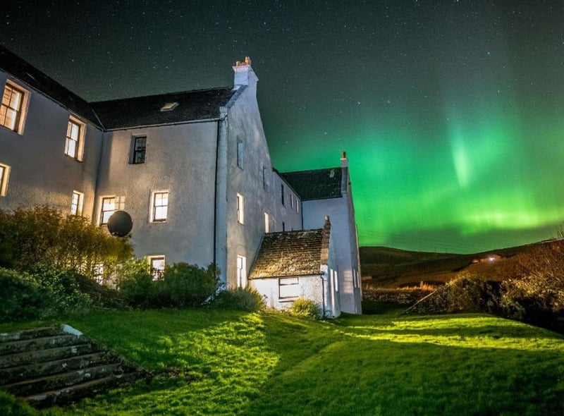 If you are looking to catch the Northern Lights, there's no better place in Scotland to hunt them than the Shetland Isles - the furthest north you can get in Scotland before you get to the Faroe Islands. Overlooking the shore of Busta Voe, on mainland Shetland, the Busta House Hotel is traditional hotel right in the heart of aurora borealis country.