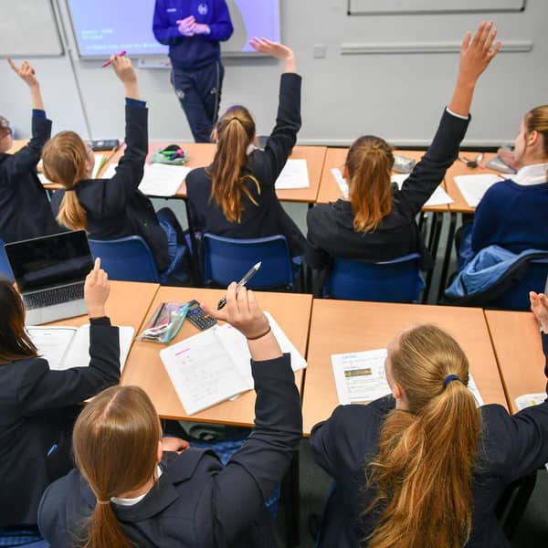 Students during a class. Ben Birchall/PA Wire
