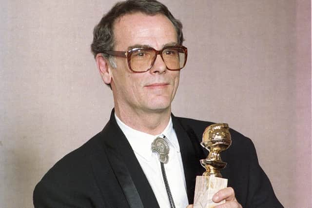 Dean Stockwell pictured in 1990 with his best supporting actor Golden Globe for his role in Quantum Leap