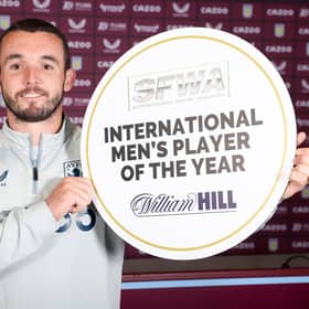 John McGinn has been named Scottish Football Writers International Player of the Year for a fourth year running.