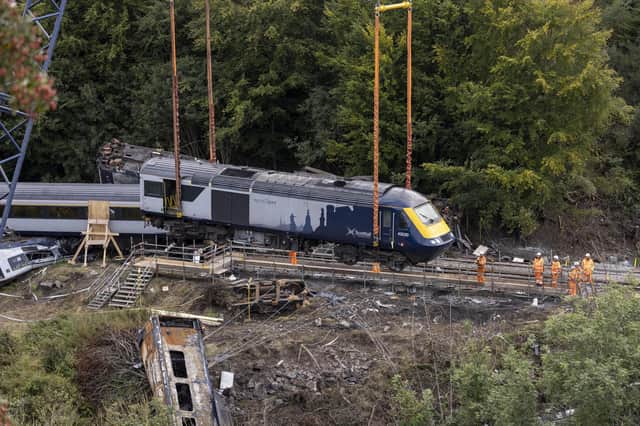 The Stonehaven rail crash is an example of the deadly threat posed by extreme weather (Picture: Derek Ironside/Newsline Media/PA Wire)