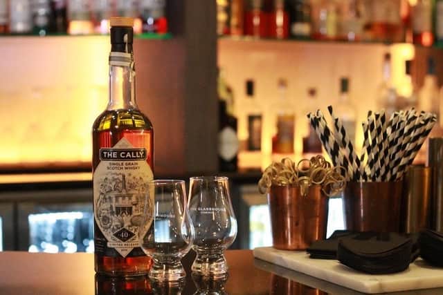 The bar is stocked with almost 100 ‘hard-to-find’ whiskies. Pic: Contributed
