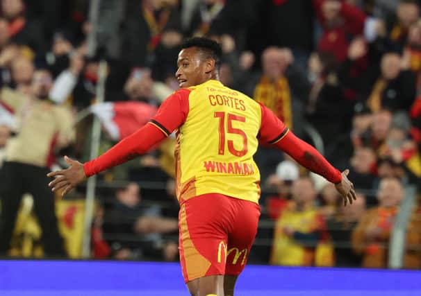 Lens winger Oscar Cortes has reportedly arrived in Scotland to complete his loan move to Rangers. (Photo by FRANCOIS LO PRESTI/AFP via Getty Images)