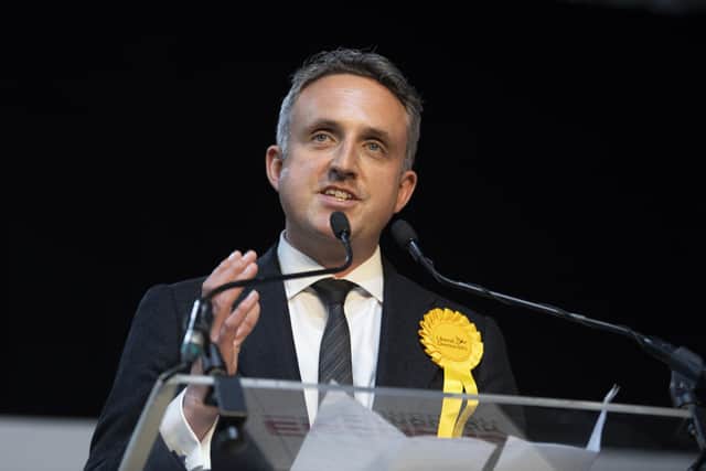 Scottish Liberal Democrat leader Alex Cole-Hamilton, who has said his party will free councils from SNP "power grabs". (Photo: Lesley Martin/PA Wire).
