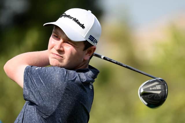 Bob Macintyre in action during the pro-am prior to the DP World Tour Championship at Jumeirah Golf Estates. Picture: Ross Kinnaird/Getty Images