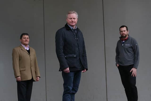 David Ellis, Campbell Fraser and Gordon Sayers. Picture: Stewart Attwood