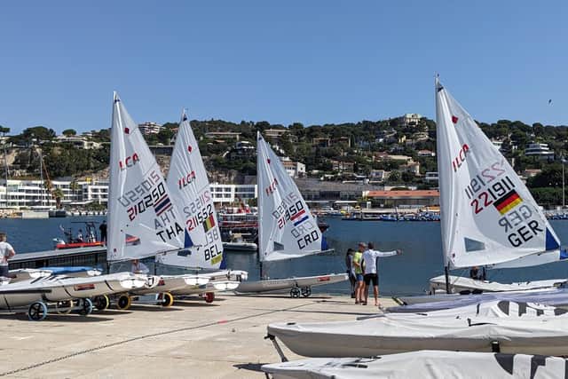 Part of Marseilles' Marina where Olympic sailing events will be held. Pic: hkotlcm/PA.