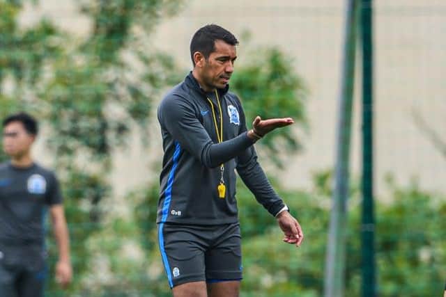 Giovanni van Bronckhorst has signed on at Rangers and will bring Roy Makaay to Ibrox as assistant (Photo by STR/AFP via Getty Images)