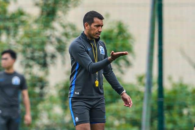 Giovanni van Bronckhorst has signed on at Rangers and will bring Roy Makaay to Ibrox as assistant (Photo by STR/AFP via Getty Images)