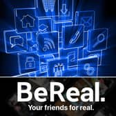 BeReal is the latest social media app sensation. Cr: Canva Pro/GettyImages and BeReal