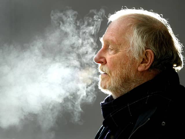 Mike Hodges poses at the 2004 Sundance Film Festival (Picture: Carlo Allegri/Getty Images)