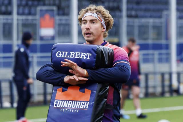Jamie Ritchie during an Edinburgh training session at Hive Stadium this week. He is in the team to play the Bulls on Friday. (Photo by Mark Scates / SNS Group)