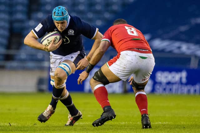 Scott Cummings in action for Scotland against Wales during the 2021 Guinness Six Nations. Picture: Craig Williamson/SNS