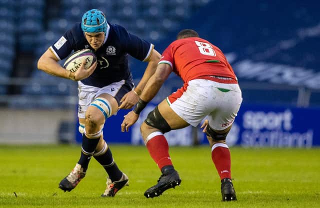 Scott Cummings in action for Scotland against Wales during the 2021 Guinness Six Nations. Picture: Craig Williamson/SNS