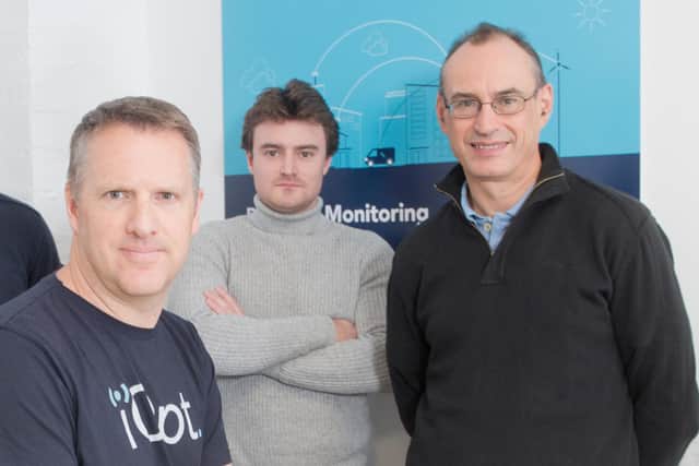From left: MD Dane Ralston, head of tech Jack Slater and operations boss Stewart Carruth. Picture: Marc Turner.