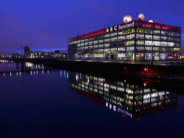 The BBC Scotland headquarters at Pacific Quay in Glasgow. Picture: Jeff J Mitchell/Getty Images