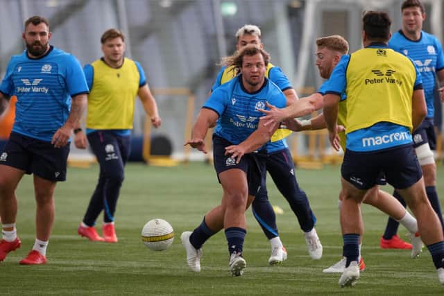 Edinburgh prop Pierre Schoeman is one of four uncapped players in the Scotland starting XV to face Tonga. (Photo by Craig Williamson / SNS Group)