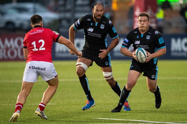 Murray McCallum made his debut for Glasgow Warriors in the pre-season match against Newcastle Falcons. Picture: Ross MacDonald/SNS