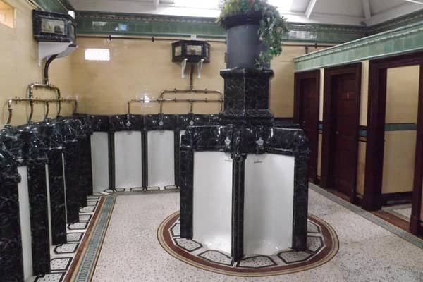 The ornate interior of Rothesay's famous Victorian toilets. Picture: Craig Borland
