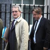 Owen Paterson, centre, pictured outside Downing Street in October 2019 (Picture: Leon Neal/Getty Images)