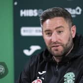Hibs manager Lee Johnson wants to bridge the gap to Celtic and Rangers. (Photo by Paul Devlin / SNS Group)