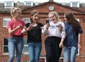 Results being delivered by text at Kilgraston independent school for girls in Bridge of Earn, Perth
