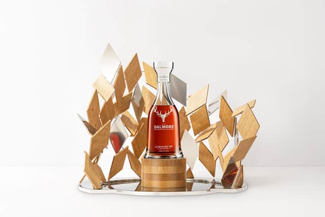 Just three bottes of a 48-year-old Dalmore whisky have been produced under the partnership with V&A Dundee.